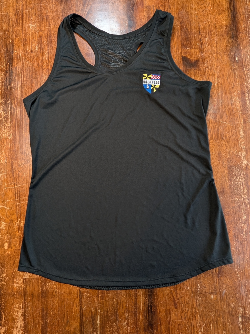Augusta Sportswear Valhalla Embroidered Tank Top Womens Large Black Lightweight